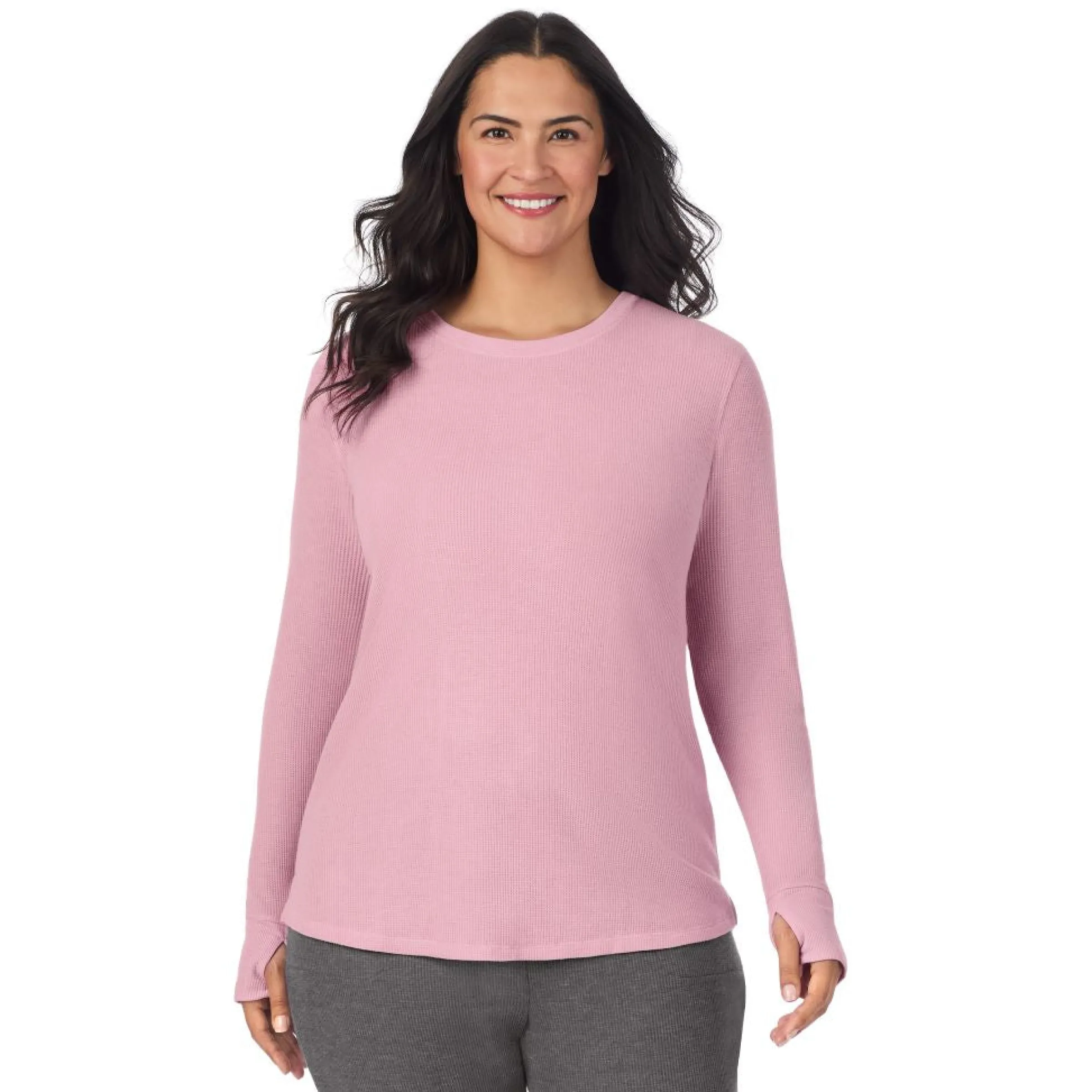 Hot Cozy Stretch Thermal Long Sleeve Crew PLUS Women Plus Size|Long Sleeves