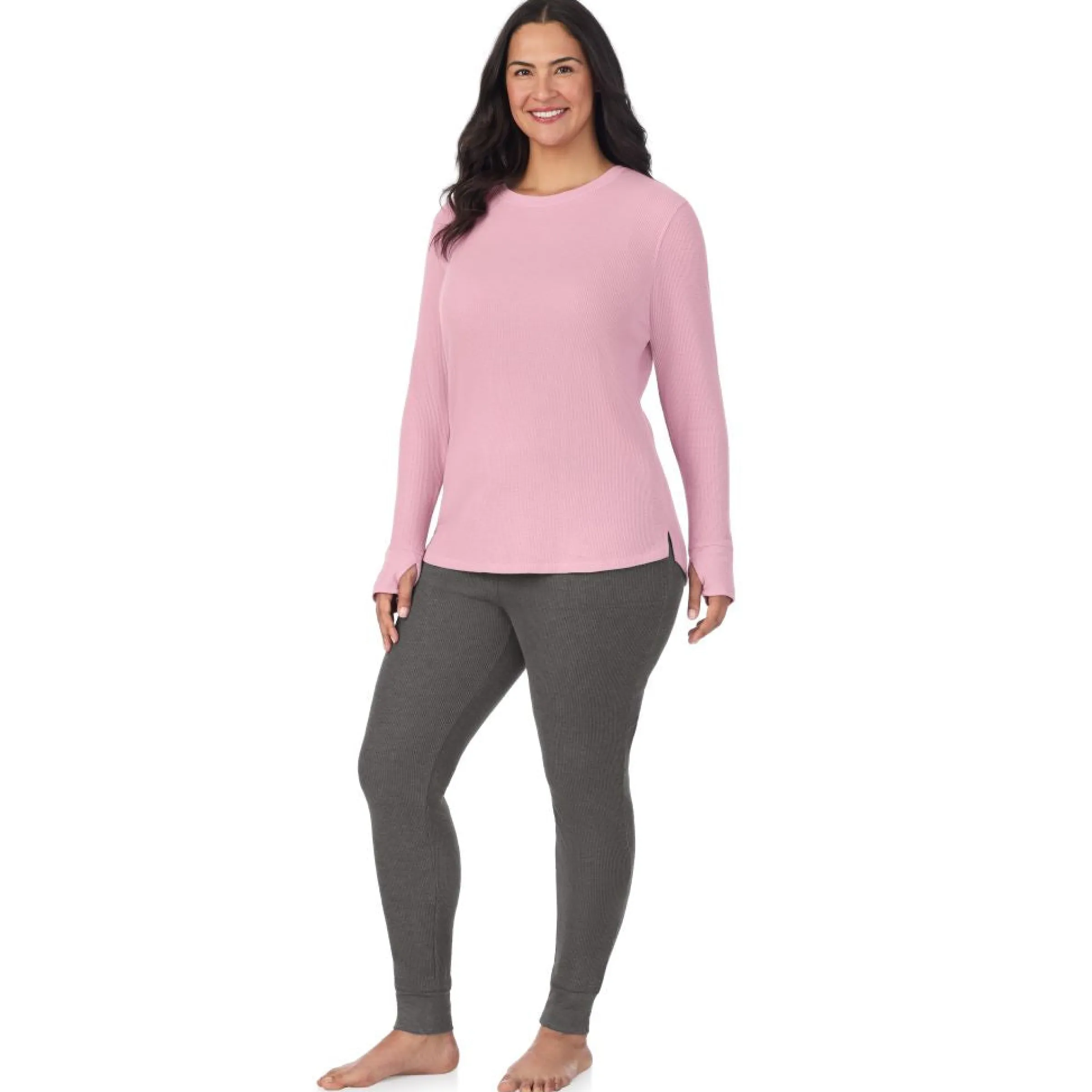 Hot Cozy Stretch Thermal Long Sleeve Crew PLUS Women Plus Size|Long Sleeves