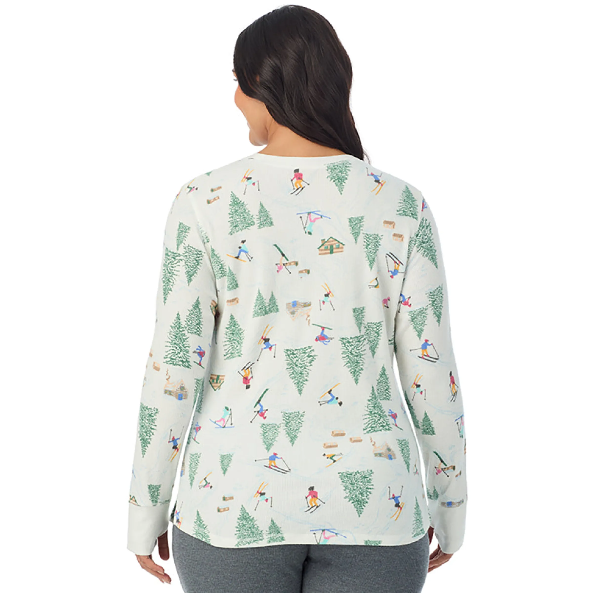 Hot Cozy Stretch Thermal Long Sleeve Crew PLUS Women Plus Size|Long Sleeves