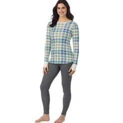 Hot Cozy Stretch Thermal Long Sleeve Crew Women Long Sleeves