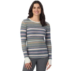 Hot Cozy Stretch Thermal Long Sleeve Crew Women Long Sleeves
