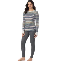 Hot Cozy Stretch Thermal Long Sleeve Crew Women Long Sleeves