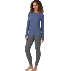 Hot Cozy Stretch Thermal Long Sleeve Crew Women Long Sleeves