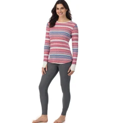 Hot Cozy Stretch Thermal Long Sleeve Crew Women Long Sleeves