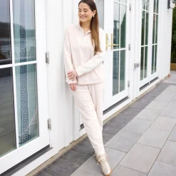 Outlet x Jennifer Lake Fleecewear with Stretch Cropped Jogger Women Bottoms