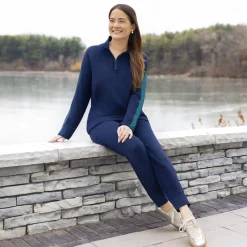 Outlet x Jennifer Lake Fleecewear with Stretch Cropped Jogger Women Bottoms