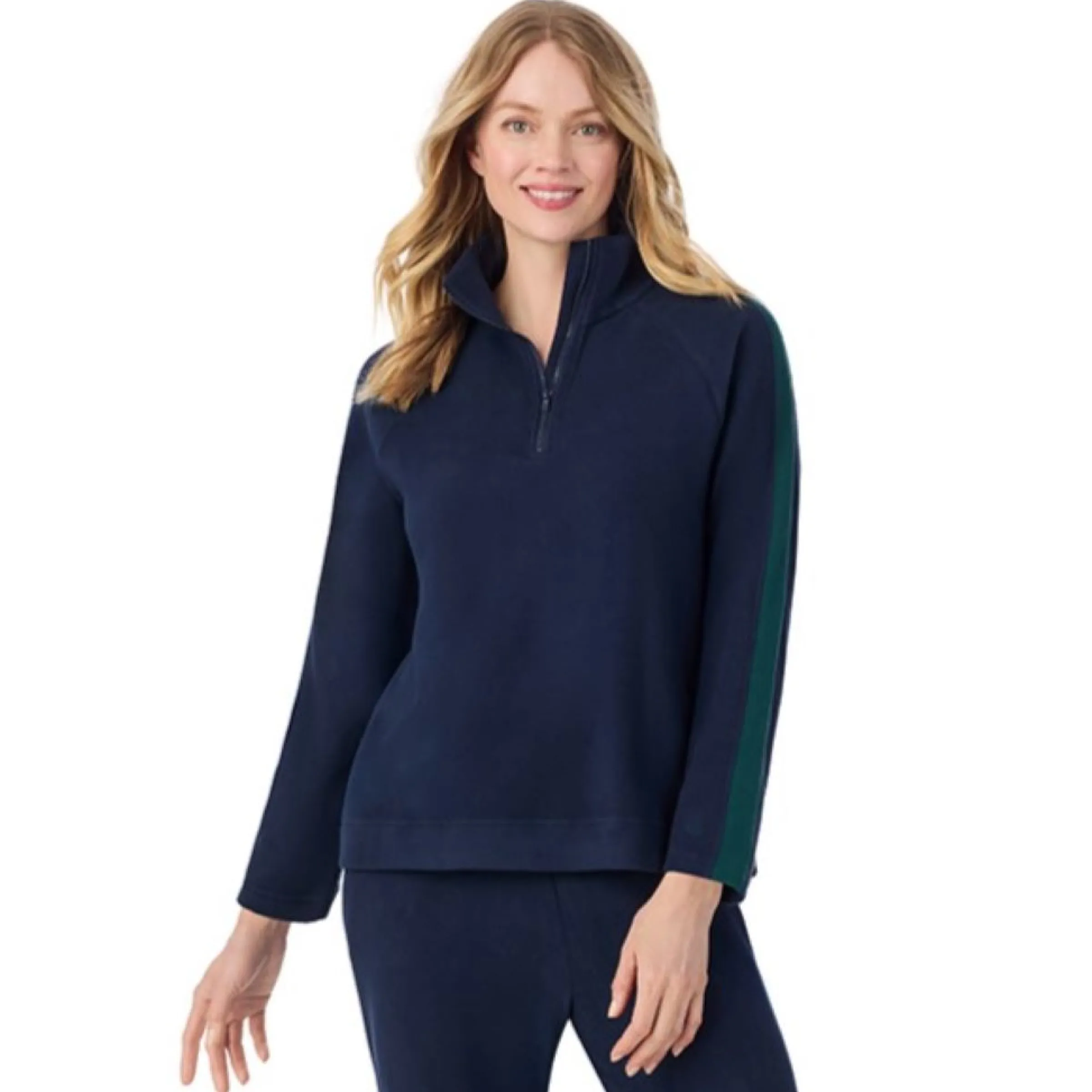 Hot x Jennifer Lake Fleecewear with Stretch Half-Zip Pullover Women Lounge|Wraps + Hoodies