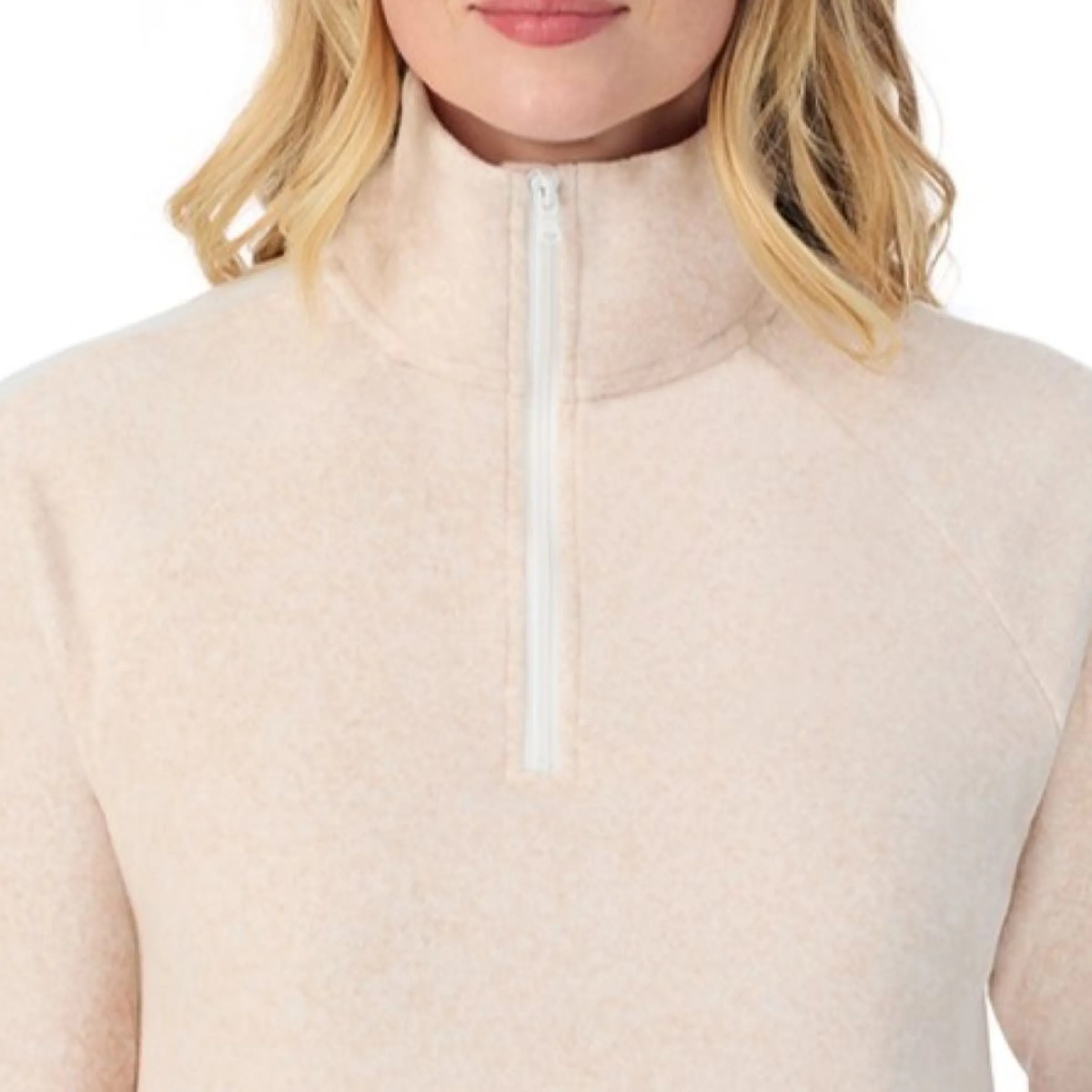 Hot x Jennifer Lake Fleecewear with Stretch Half-Zip Pullover Women Lounge|Wraps + Hoodies