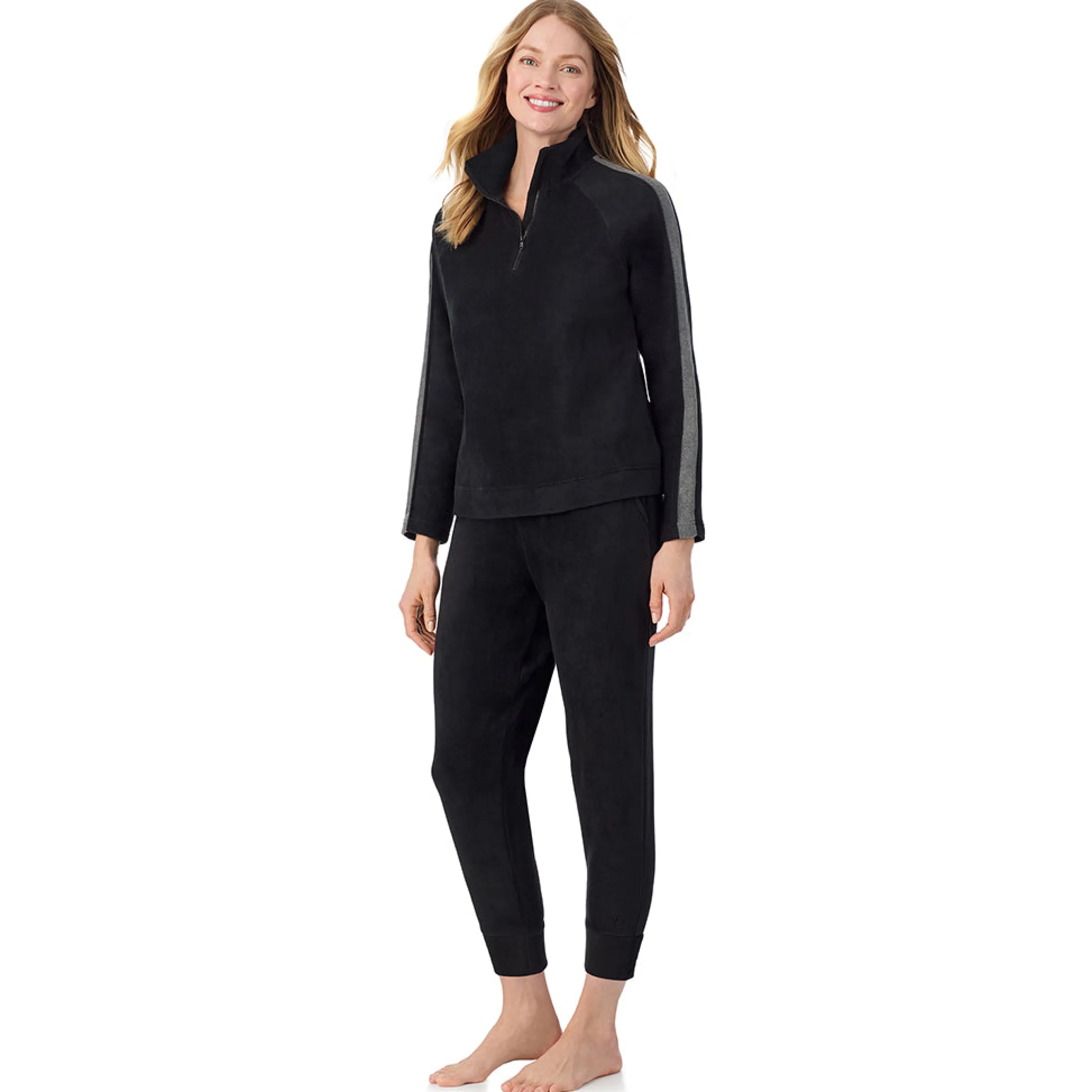 Hot x Jennifer Lake Fleecewear with Stretch Half-Zip Pullover Women Lounge|Wraps + Hoodies