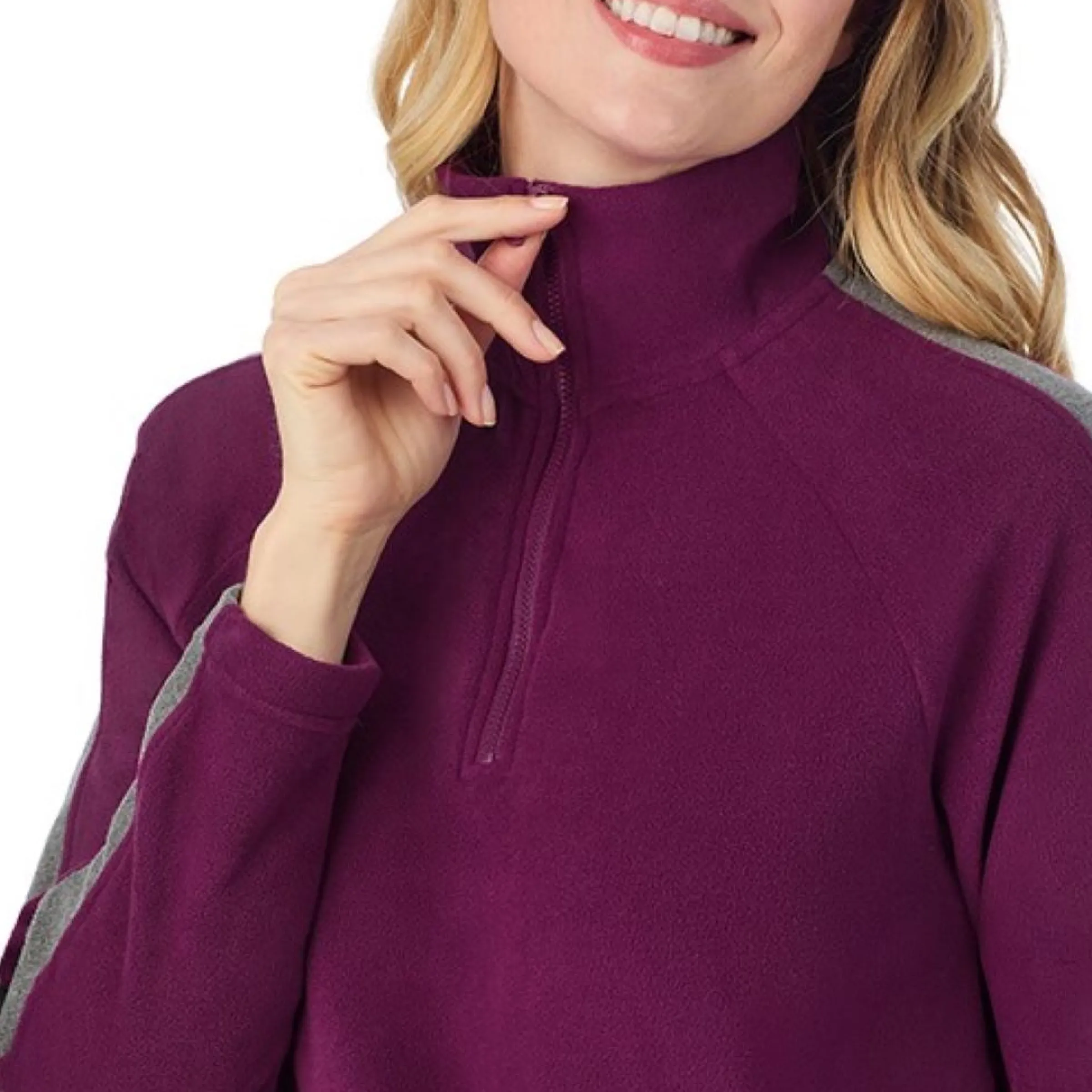 Hot x Jennifer Lake Fleecewear with Stretch Half-Zip Pullover Women Lounge|Wraps + Hoodies