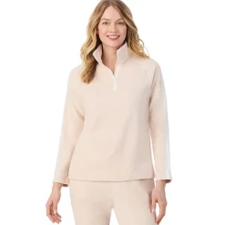 Hot x Jennifer Lake Fleecewear with Stretch Half-Zip Pullover Women Lounge|Wraps + Hoodies