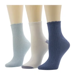 Clearance Diagonal Rib / Scallop Welt Anklet Sock 3-Pack Women Women's Accessories|Socks