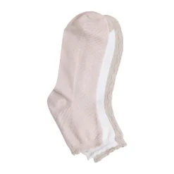 Clearance Diagonal Rib / Scallop Welt Anklet Sock 3-Pack Women Women's Accessories|Socks