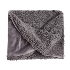 Double Plush Velour and Sherpa Reversible Neckwarmer Women Scarves|Women's Accessories