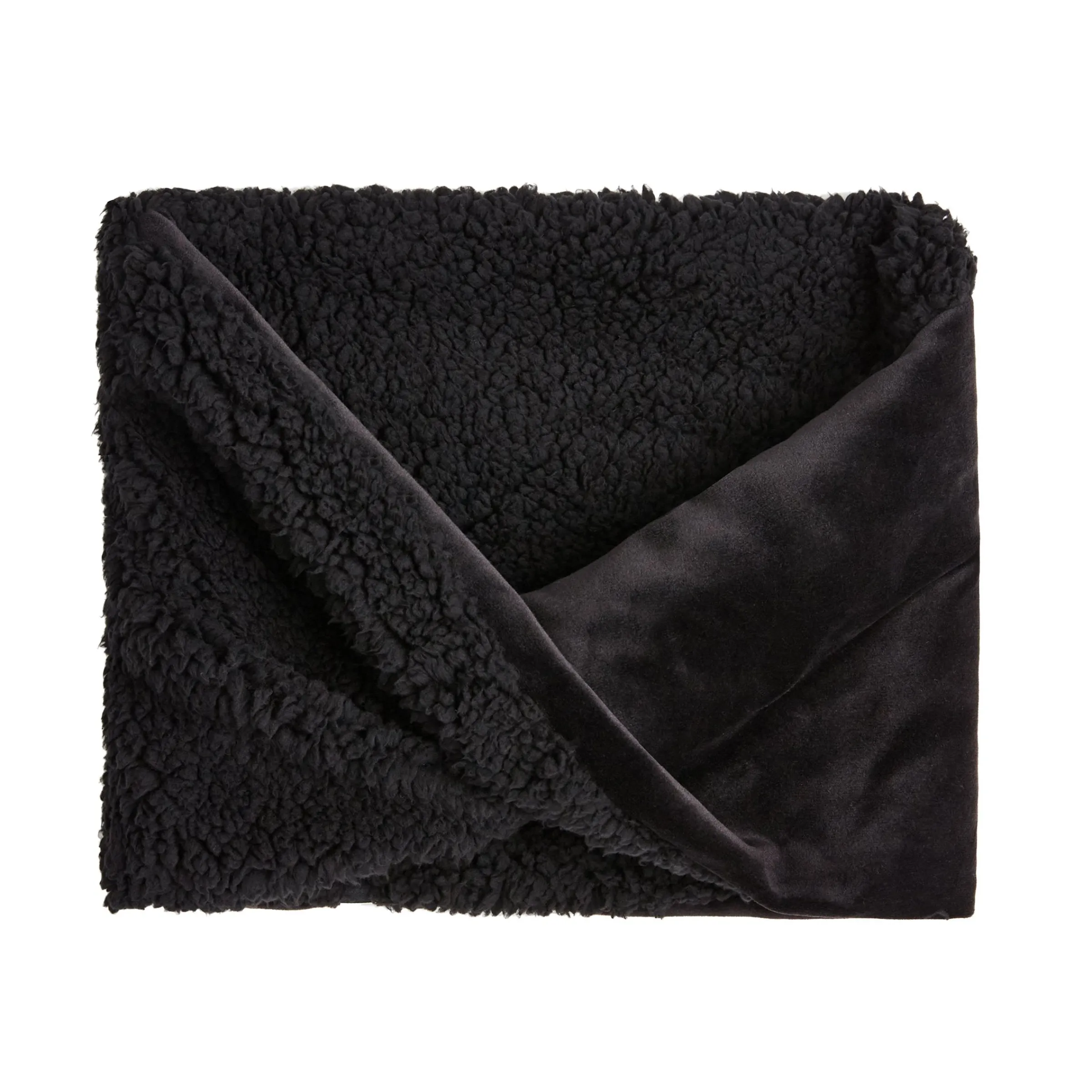 Double Plush Velour and Sherpa Reversible Neckwarmer Women Scarves|Women's Accessories