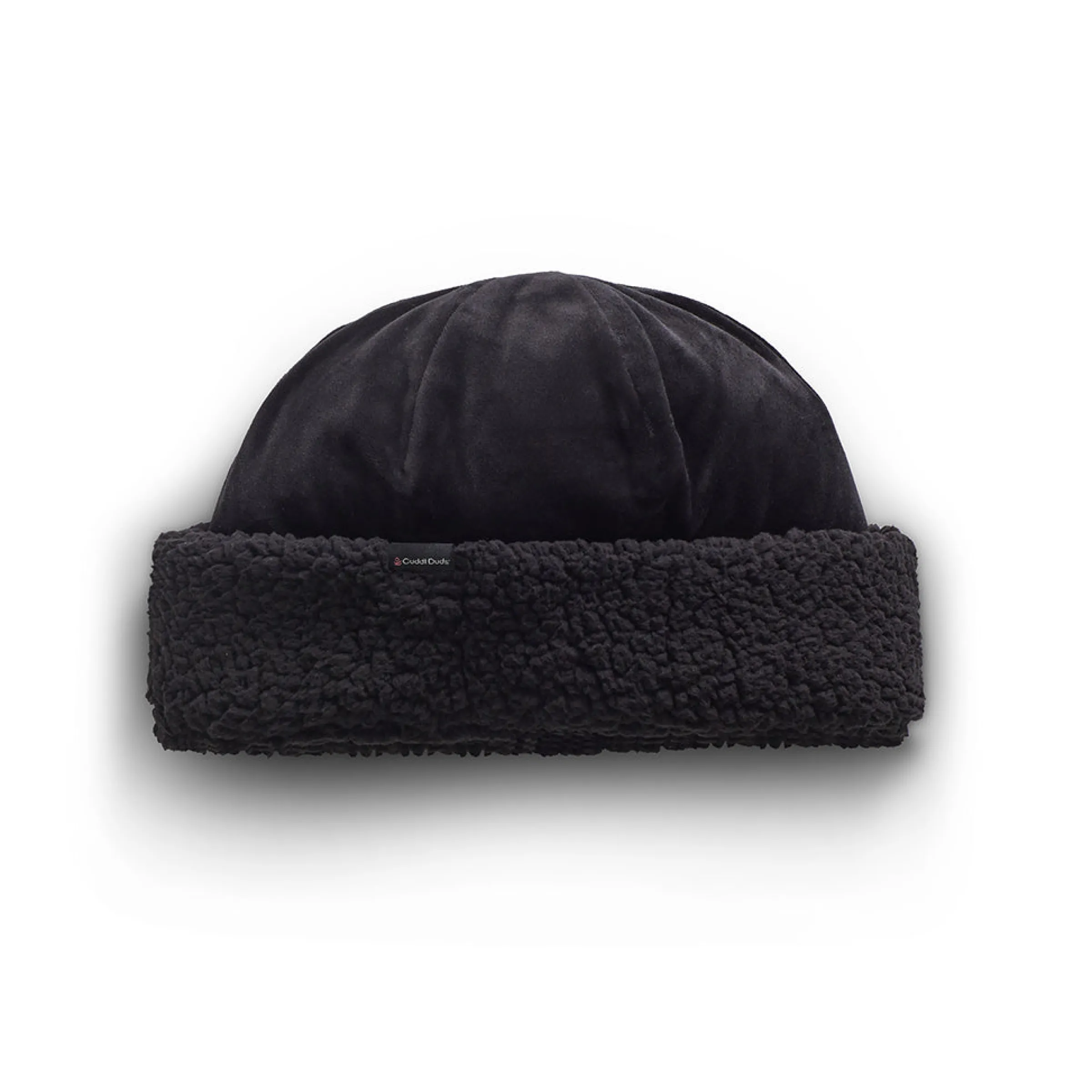 New Double Plush Velour Hat with Sherpa Cuff Women Hats|Women's Accessories