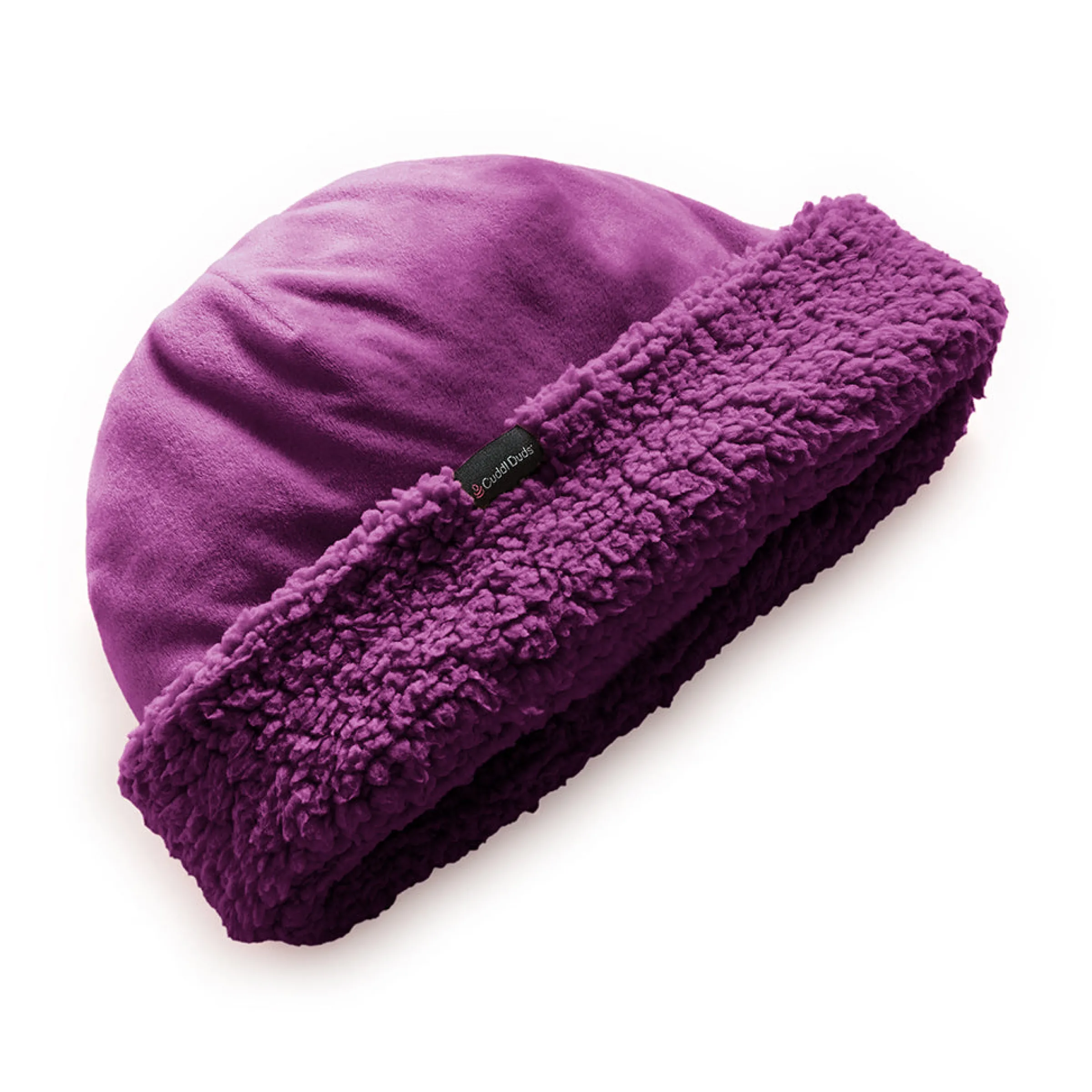 New Double Plush Velour Hat with Sherpa Cuff Women Hats|Women's Accessories