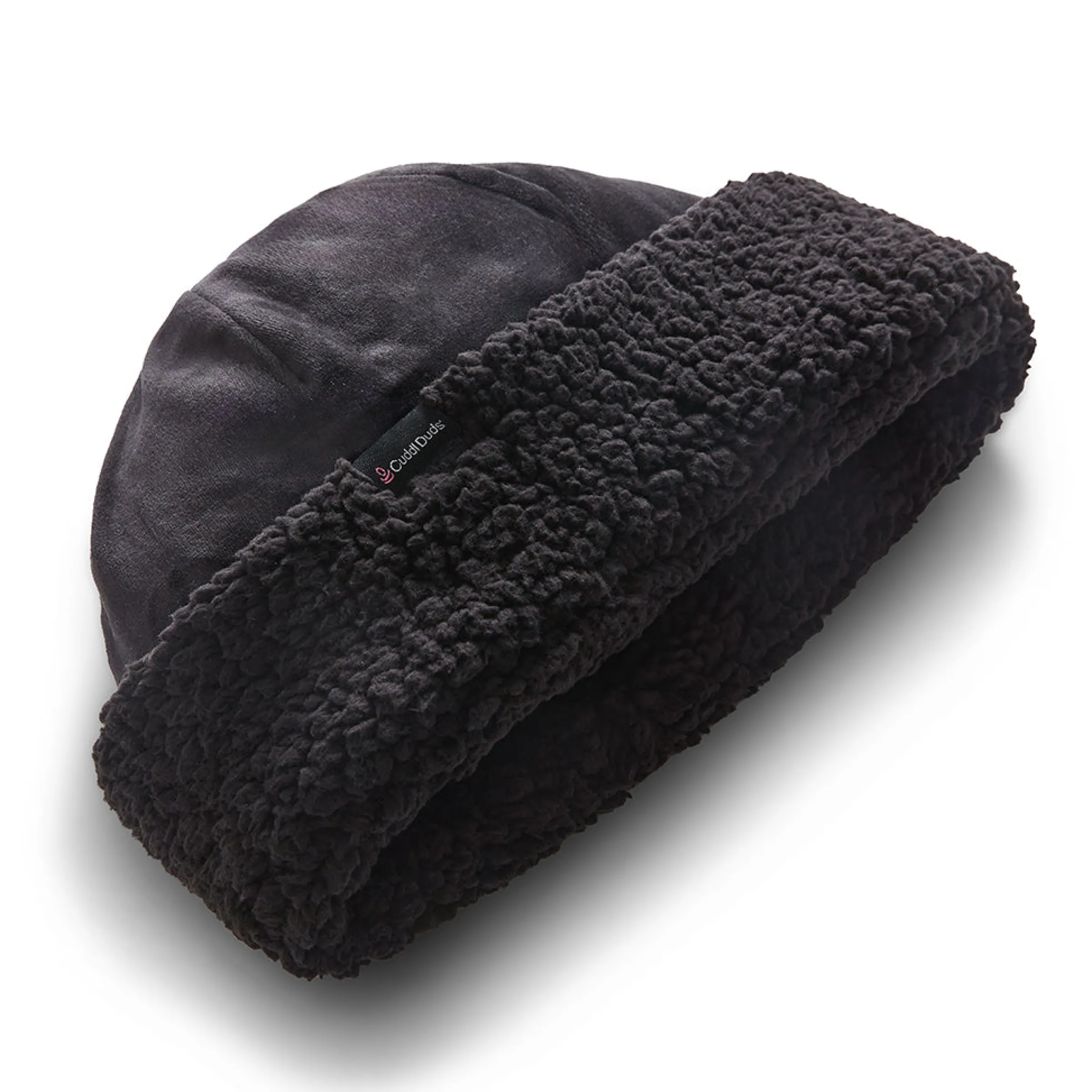 New Double Plush Velour Hat with Sherpa Cuff Women Hats|Women's Accessories