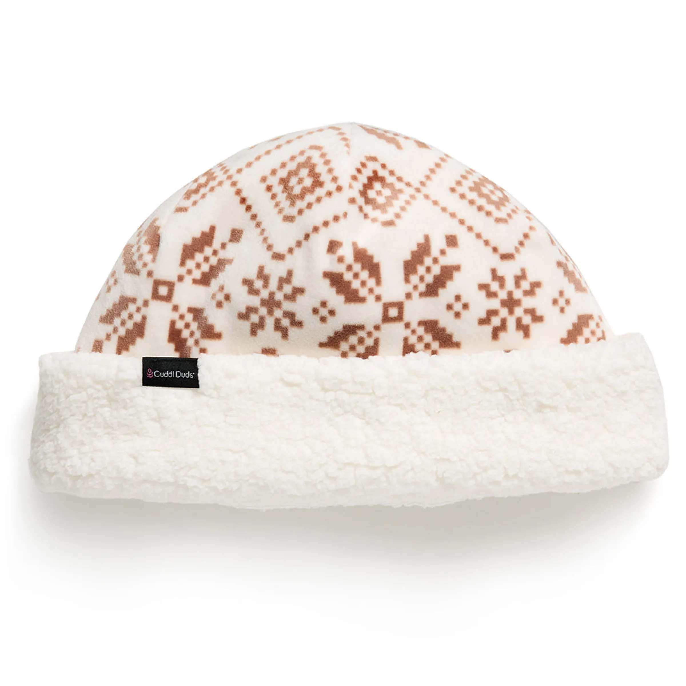 New Double Plush Velour Hat with Sherpa Cuff Women Hats|Women's Accessories