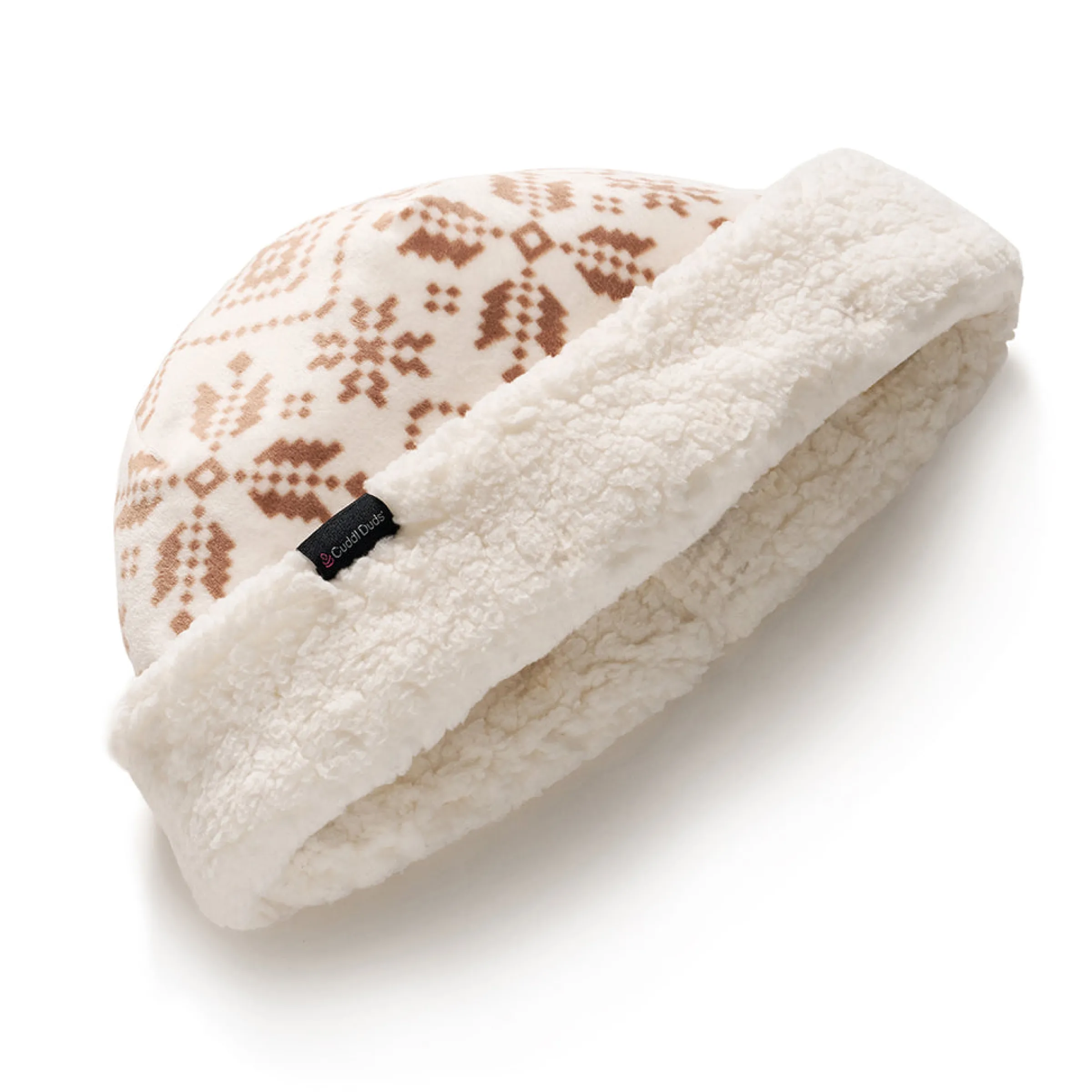 New Double Plush Velour Hat with Sherpa Cuff Women Hats|Women's Accessories