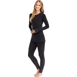 Discount Double Plush Velour Long Sleeve Crew Women Long Sleeves