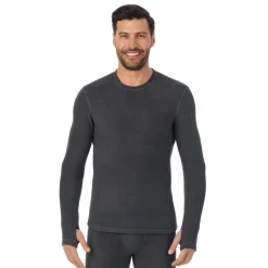 Online Fleecewear Long Sleeve Crew Tops