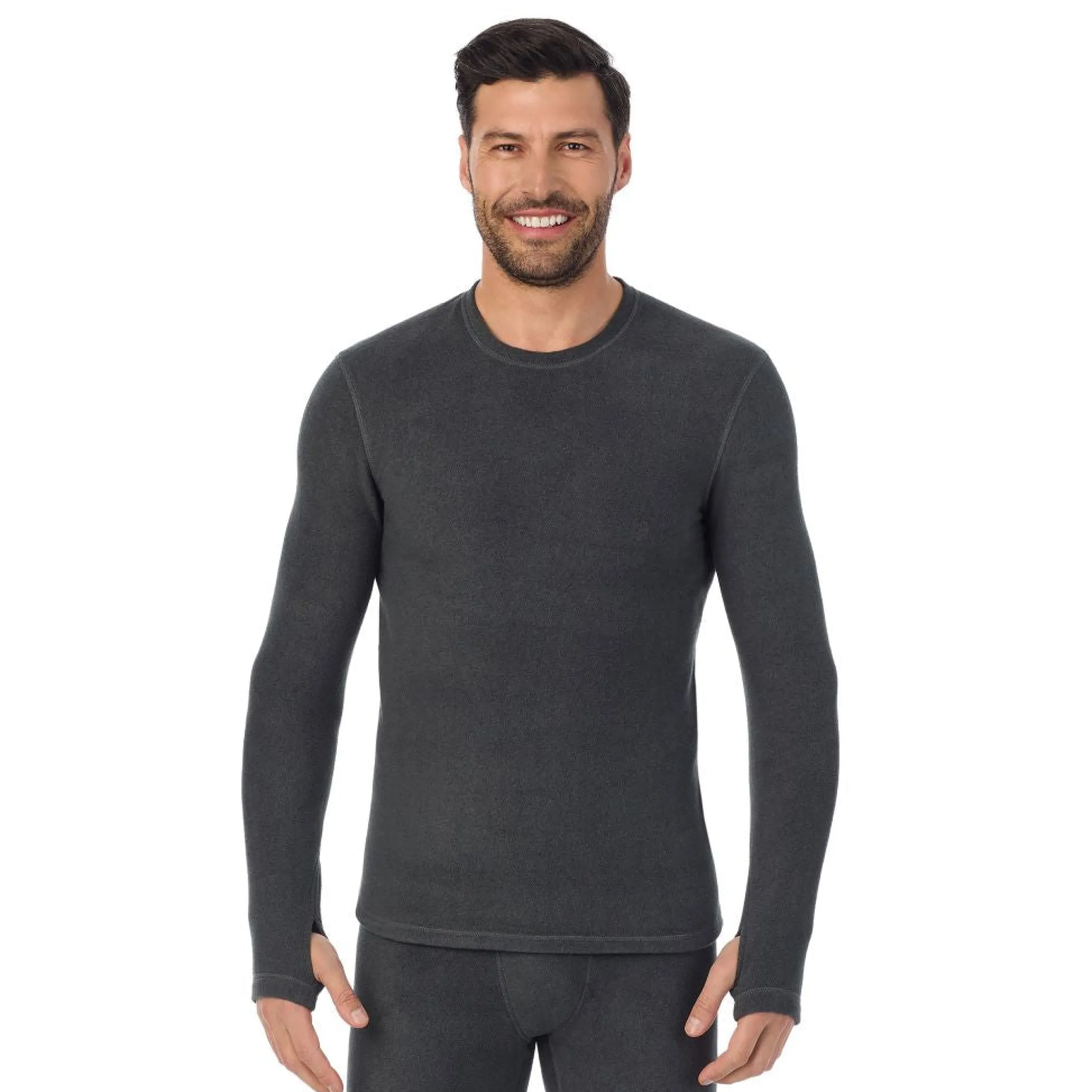 Online Fleecewear Long Sleeve Crew Tops