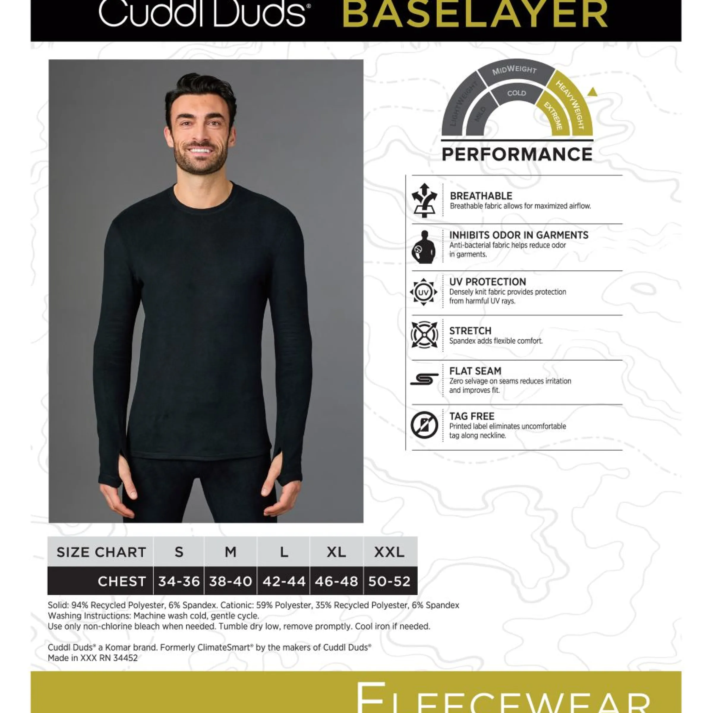 Online Fleecewear Long Sleeve Crew Tops