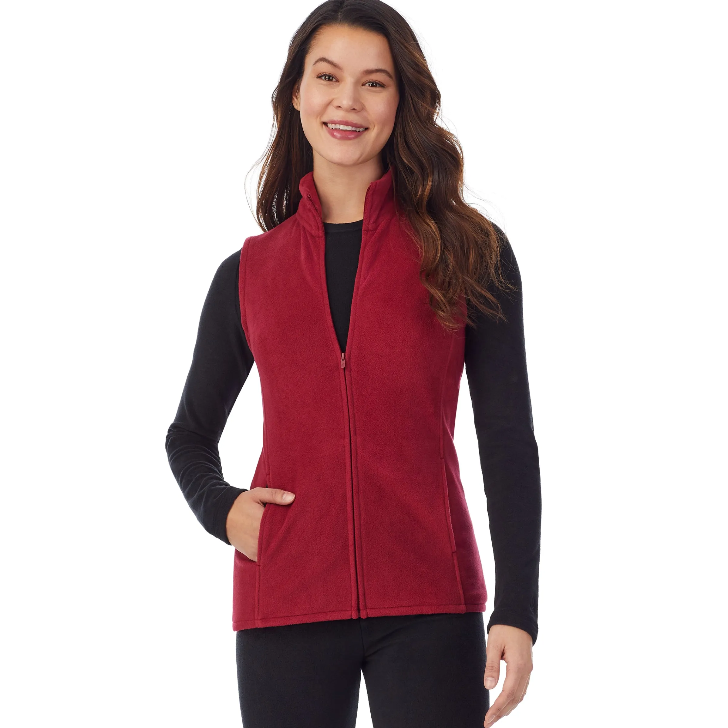 Sale Fleecewear With Stretch Full Zip Vest Women Lounge|Wraps + Hoodies