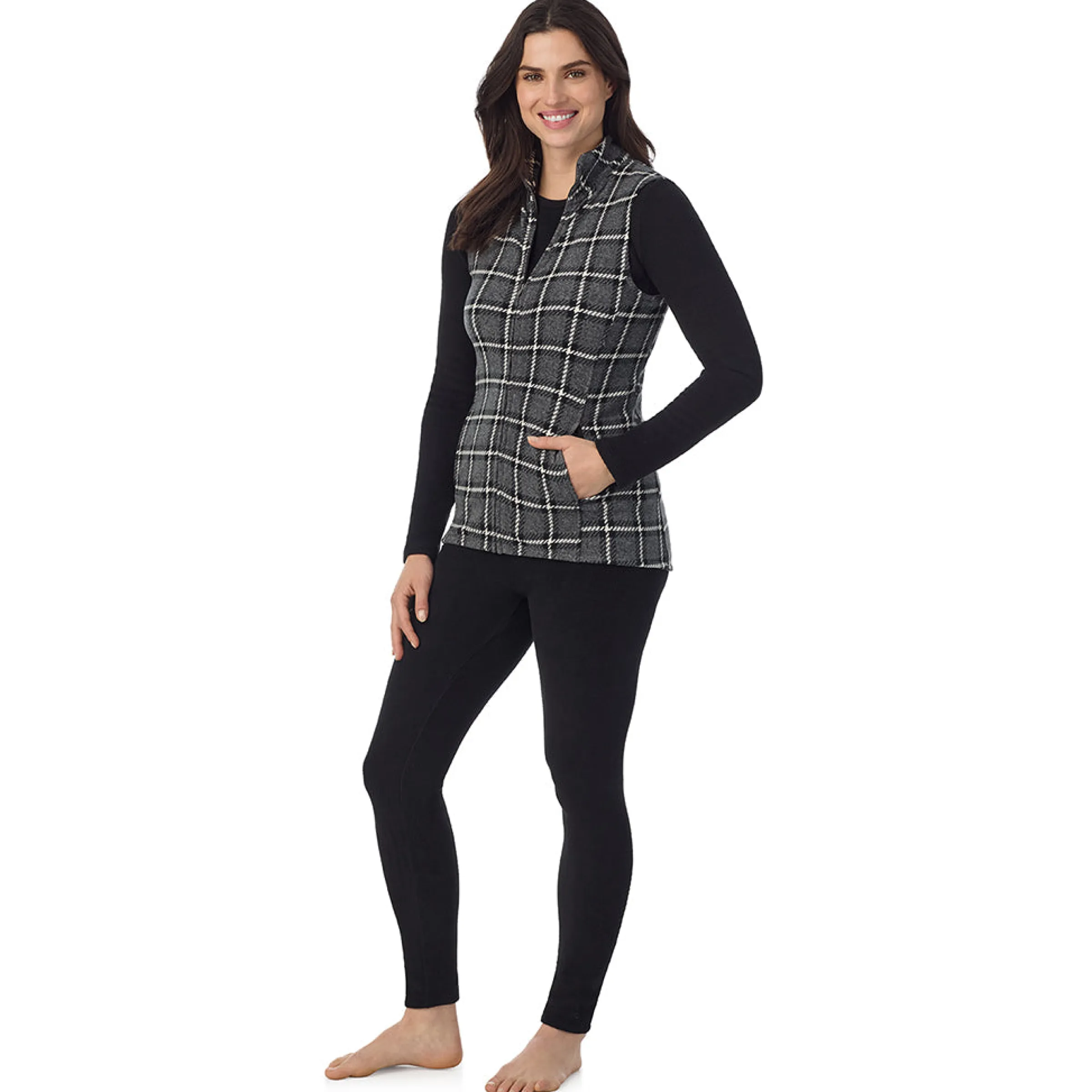 Sale Fleecewear With Stretch Full Zip Vest Women Lounge|Wraps + Hoodies