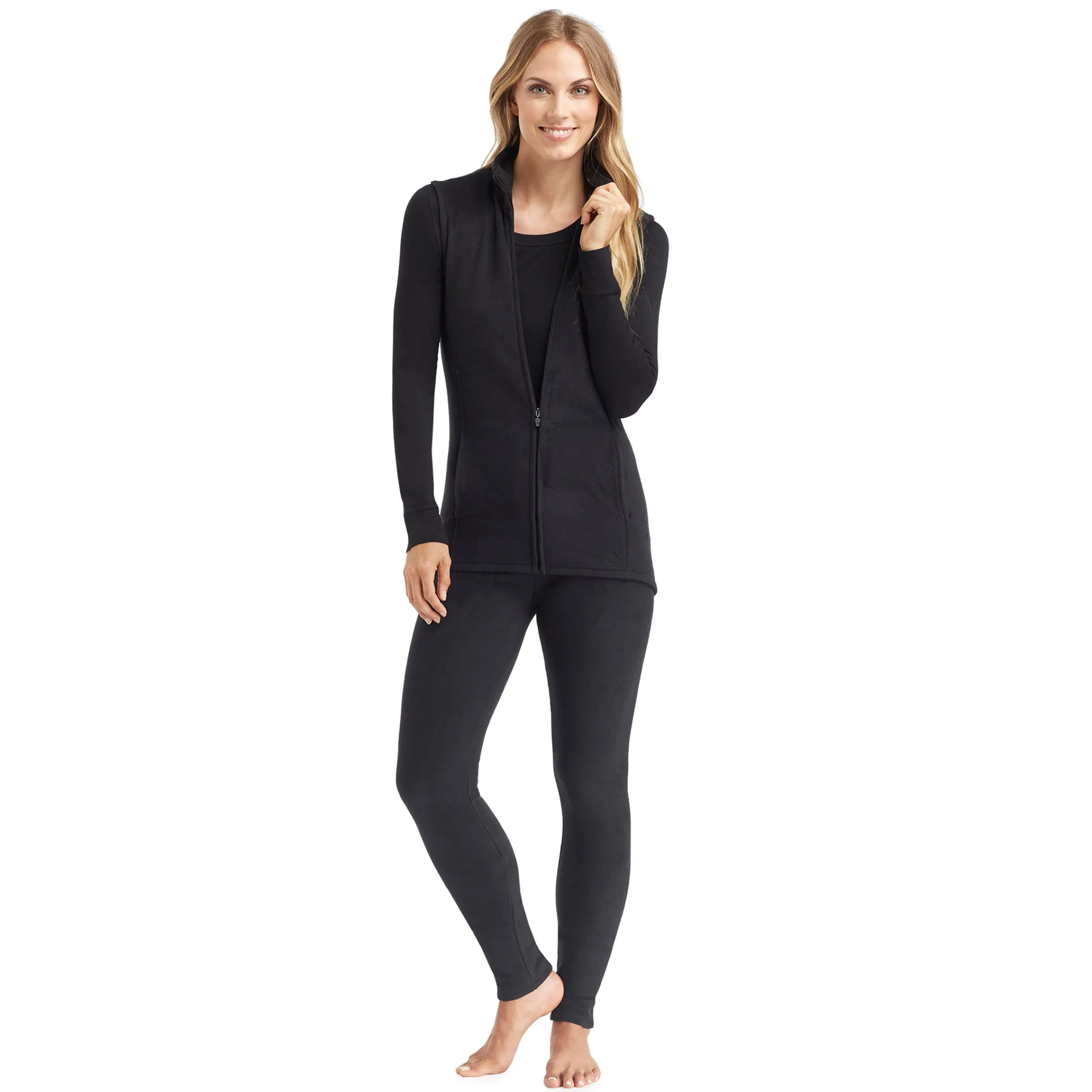 Sale Fleecewear With Stretch Full Zip Vest Women Lounge|Wraps + Hoodies