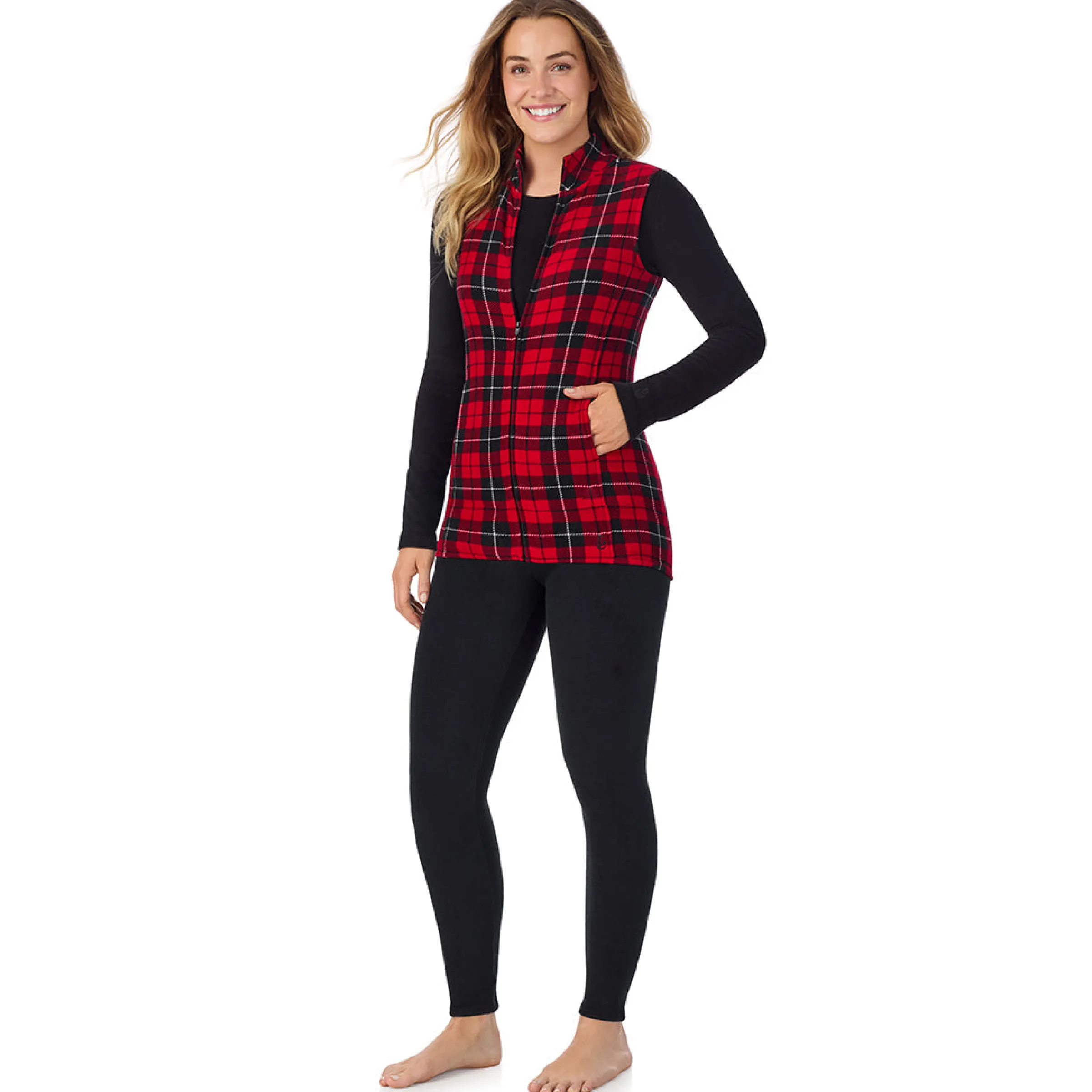 Sale Fleecewear With Stretch Full Zip Vest Women Lounge|Wraps + Hoodies