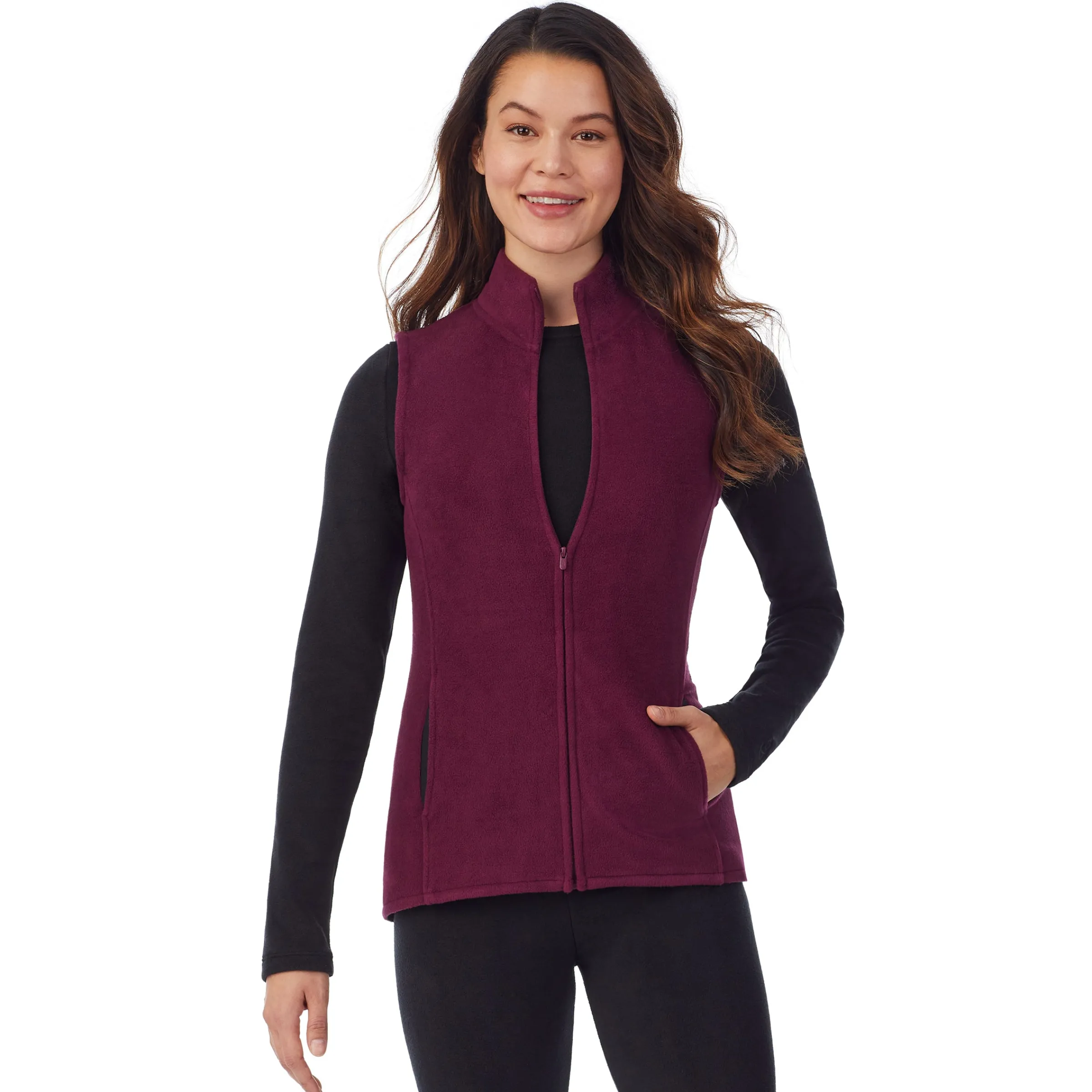 Sale Fleecewear With Stretch Full Zip Vest Women Lounge|Wraps + Hoodies