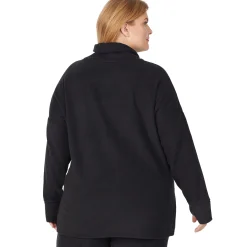 Online Fleecewear With Stretch Long Sleeve Tunic PLUS Women Plus Size|Lounge