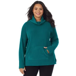 Online Fleecewear With Stretch Long Sleeve Tunic PLUS Women Plus Size|Lounge