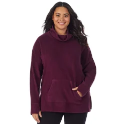 Online Fleecewear With Stretch Long Sleeve Tunic PLUS Women Plus Size|Lounge