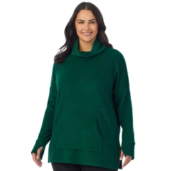 Online Fleecewear With Stretch Long Sleeve Tunic PLUS Women Plus Size|Lounge