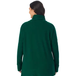 Online Fleecewear With Stretch Long Sleeve Tunic PLUS Women Plus Size|Lounge