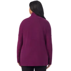 Online Fleecewear With Stretch Long Sleeve Tunic PLUS Women Plus Size|Lounge