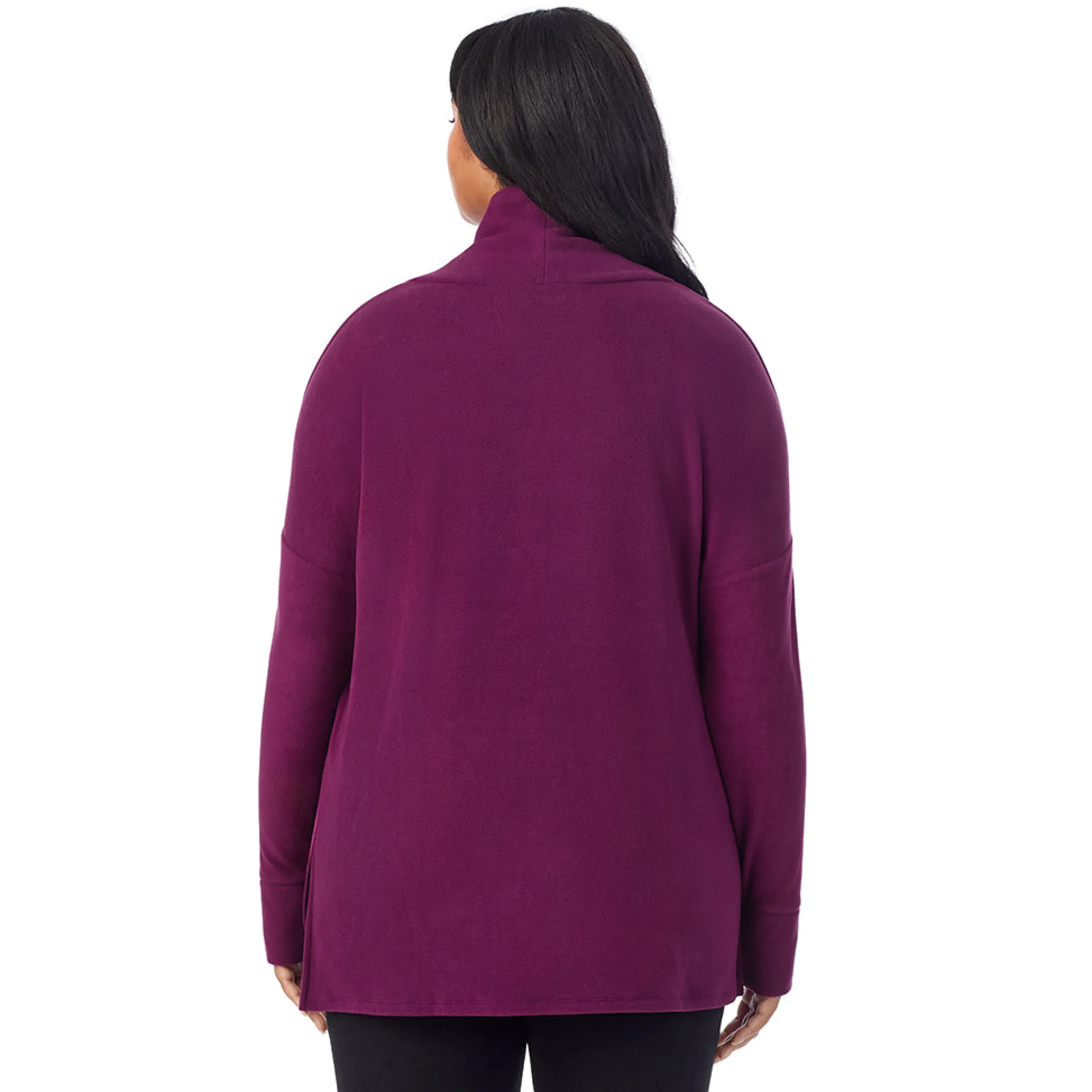 Online Fleecewear With Stretch Long Sleeve Tunic PLUS Women Plus Size|Lounge