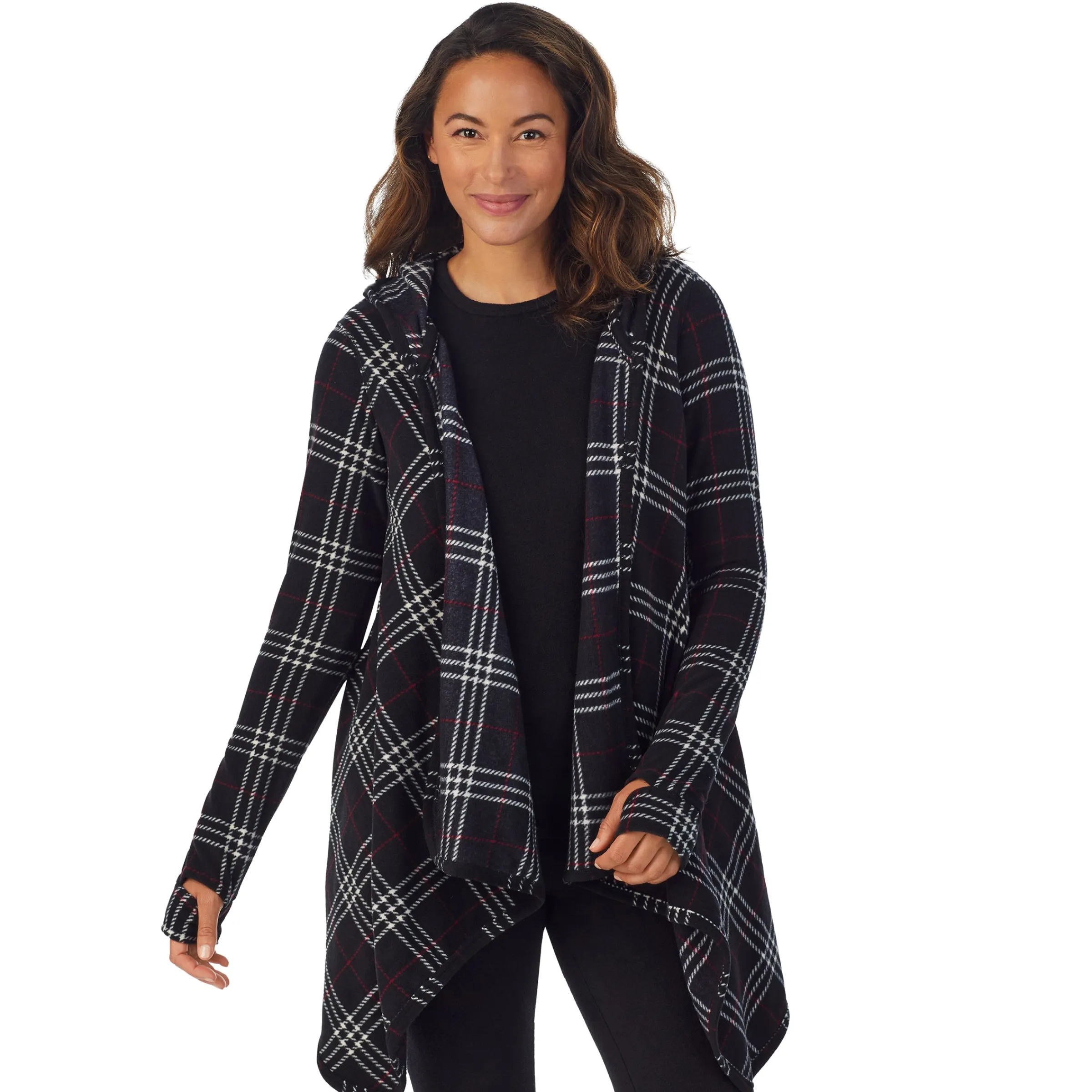 Discount Fleecewear With Stretch Long Sleeve Hooded Wrap Women Lounge|Wraps + Hoodies