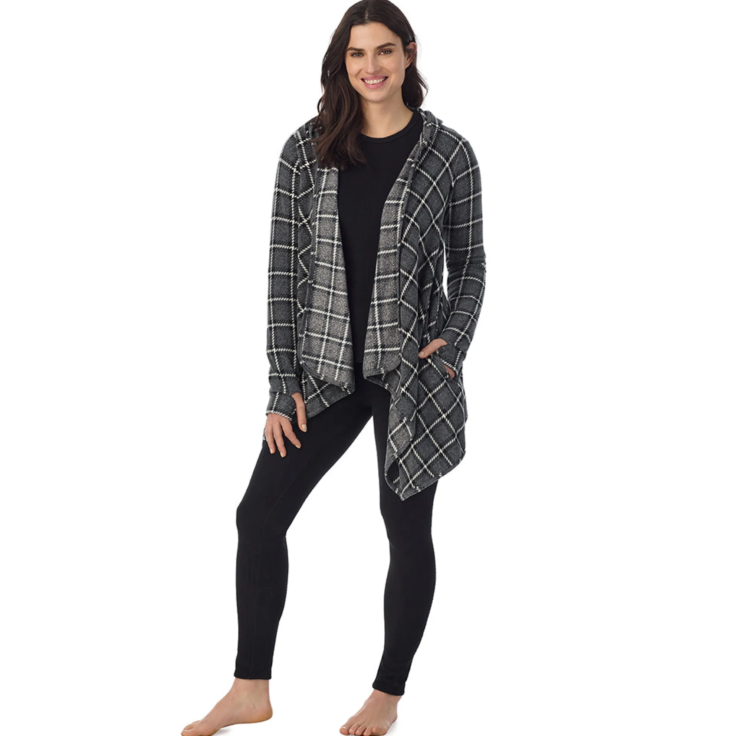 Discount Fleecewear With Stretch Long Sleeve Hooded Wrap Women Lounge|Wraps + Hoodies