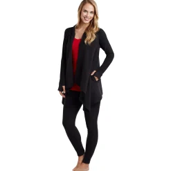 Discount Fleecewear With Stretch Long Sleeve Hooded Wrap Women Lounge|Wraps + Hoodies