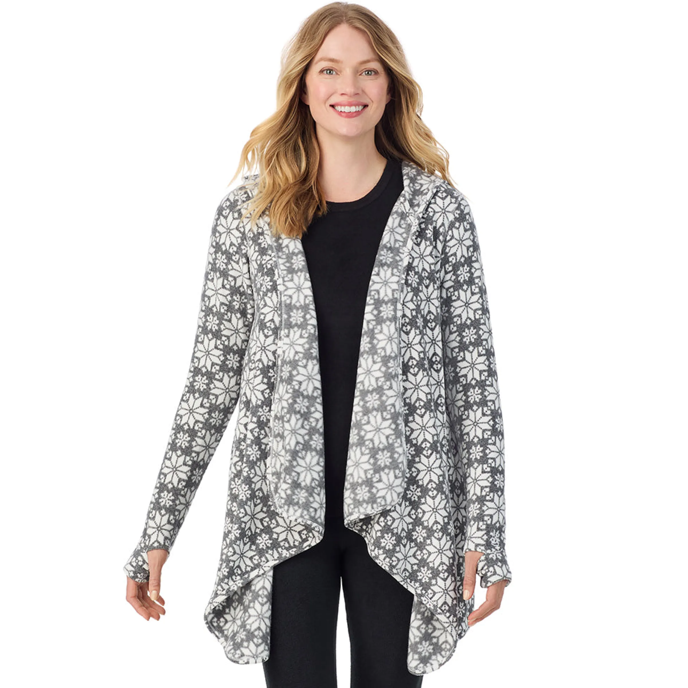 Discount Fleecewear With Stretch Long Sleeve Hooded Wrap Women Lounge|Wraps + Hoodies