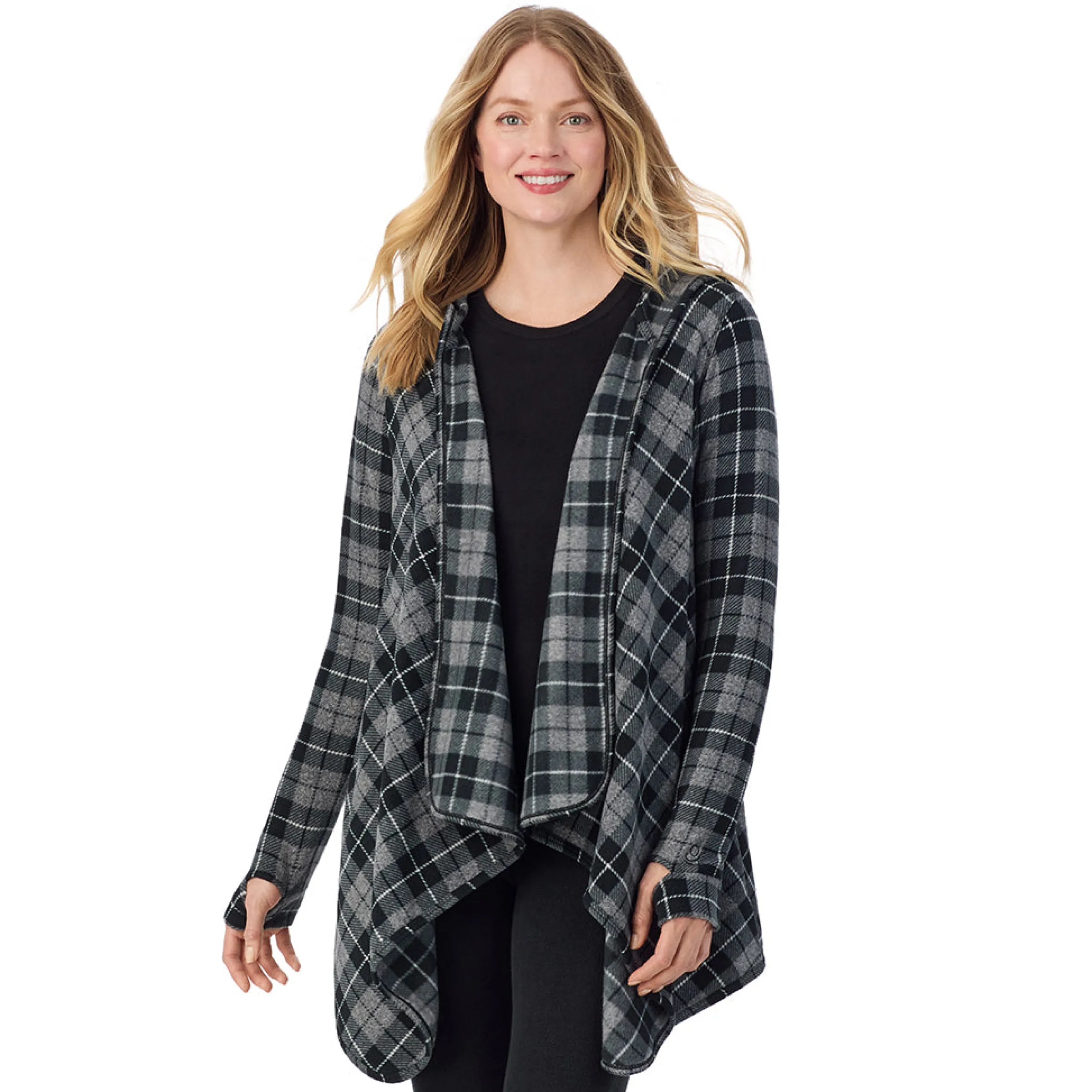 Discount Fleecewear With Stretch Long Sleeve Hooded Wrap Women Lounge|Wraps + Hoodies