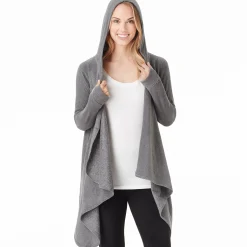 Discount Fleecewear With Stretch Long Sleeve Hooded Wrap Women Lounge|Wraps + Hoodies
