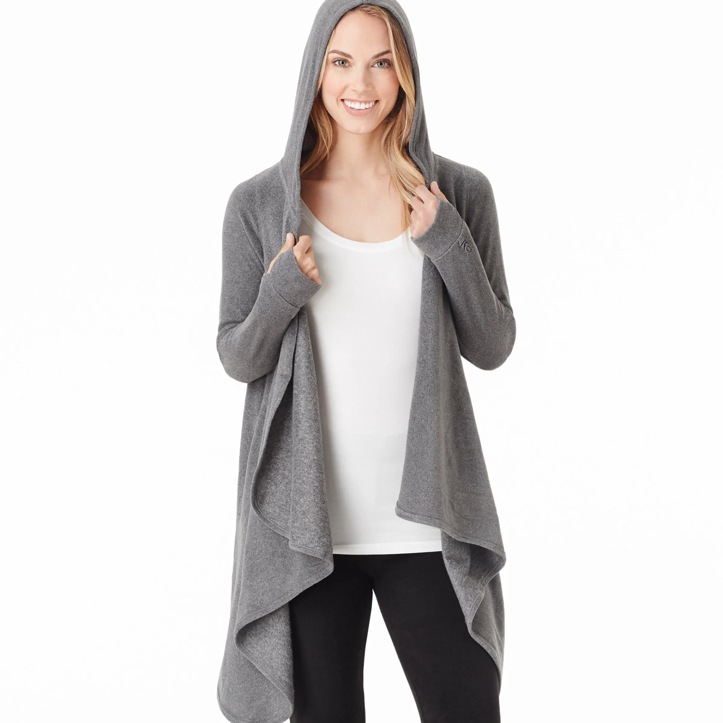 Discount Fleecewear With Stretch Long Sleeve Hooded Wrap Women Lounge|Wraps + Hoodies