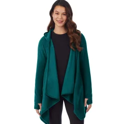 Discount Fleecewear With Stretch Long Sleeve Hooded Wrap Women Lounge|Wraps + Hoodies