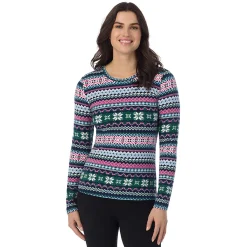 Fleecewear With Stretch Long Sleeve Crew TALL Women Petite + Tall|Long Sleeves