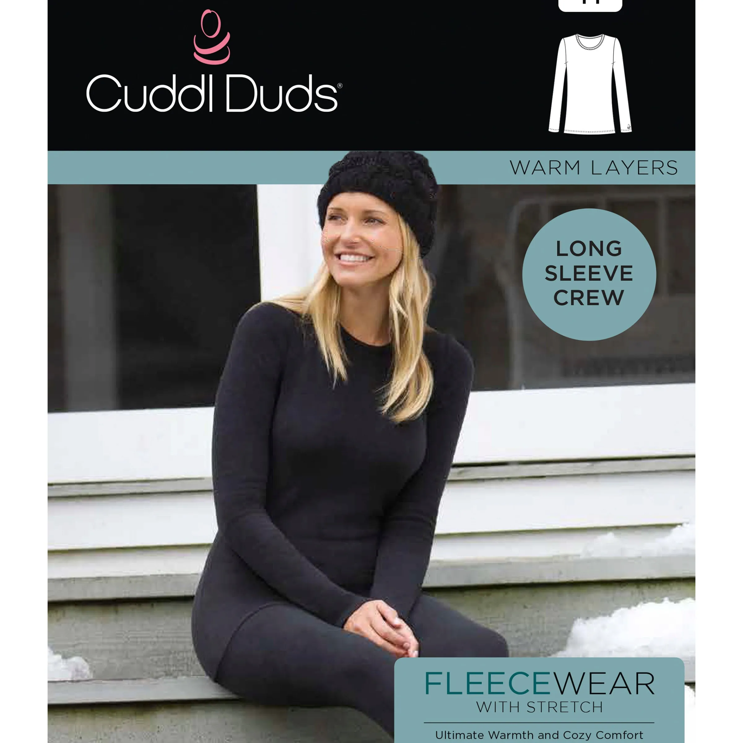 Fleecewear With Stretch Long Sleeve Crew TALL Women Petite + Tall|Long Sleeves